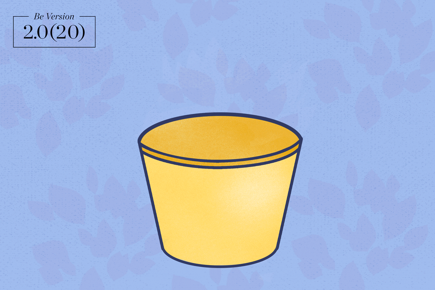 An animated illustration of a succulent growing in a gold pot.